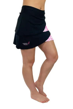 3223 - Komen Columbus Pink Ribbon Performance Skort/Black & Pink