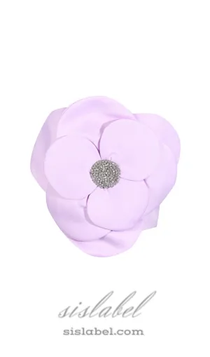 3D FLOWERS TOPS IN PURPLE