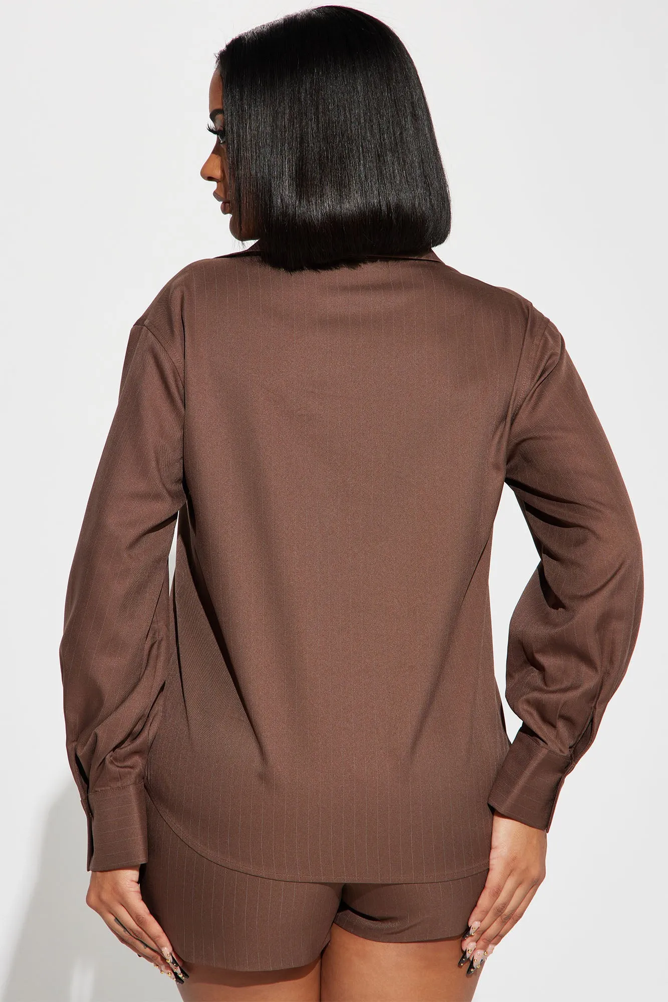 Amelia Chain Skort Set - Brown