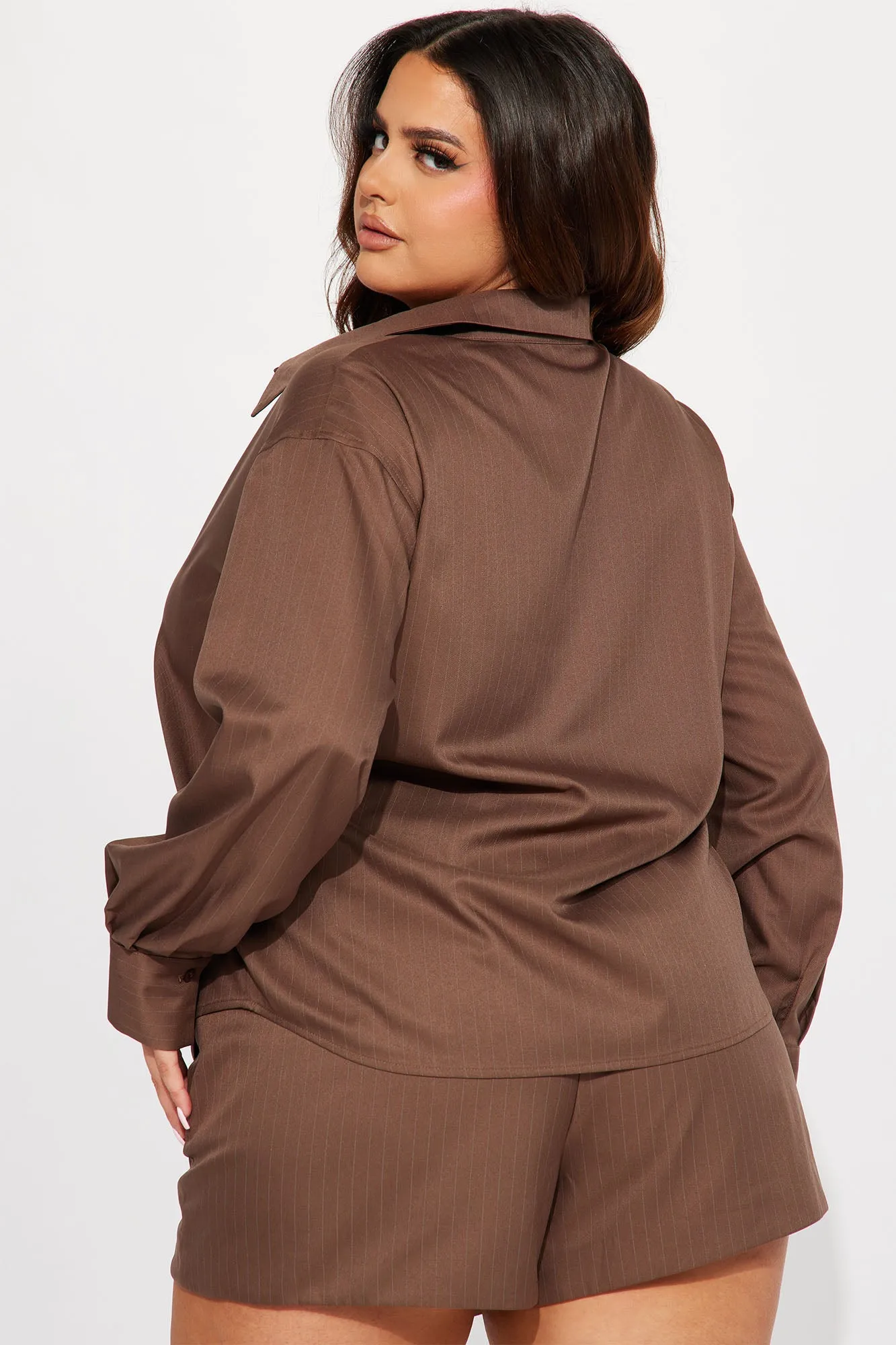 Amelia Chain Skort Set - Brown
