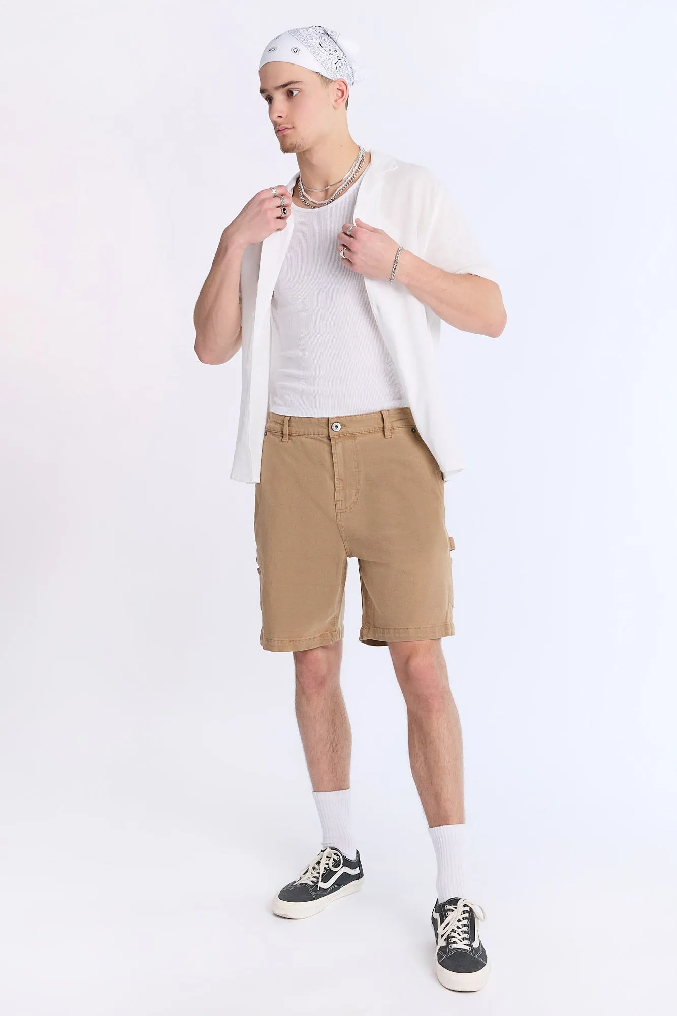 Arsenic Mens Gauze Button-Up