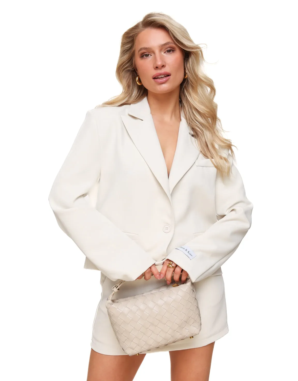 Creme F/W Edit Cropped Blazer Skort - Set