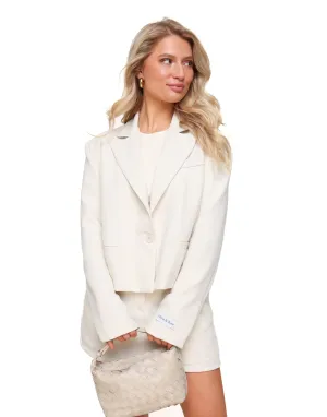 Creme F/W Edit Cropped Blazer Skort - Set