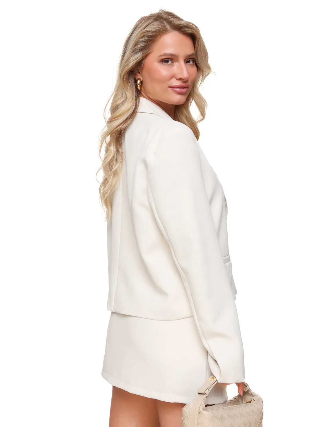 Creme F/W Edit Cropped Blazer Skort - Set