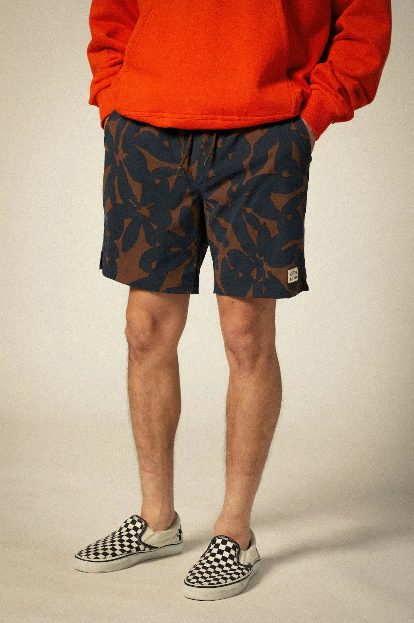 Everyday Stretch Hybrid Short 5.5" - Pinecone Brown Floral