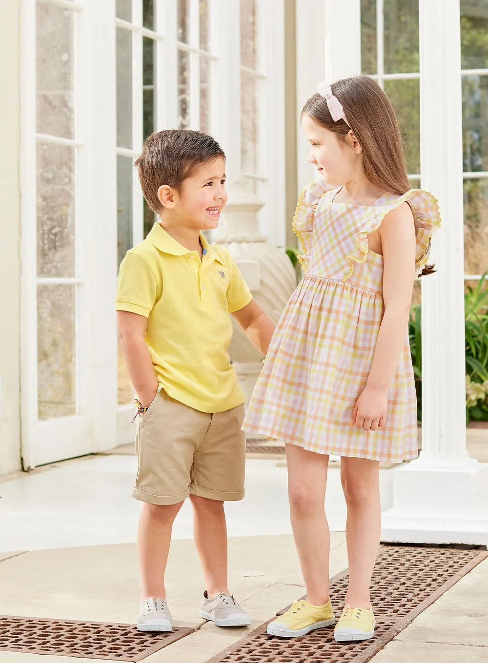 Harry Piqué Polo in Coastal Yellow