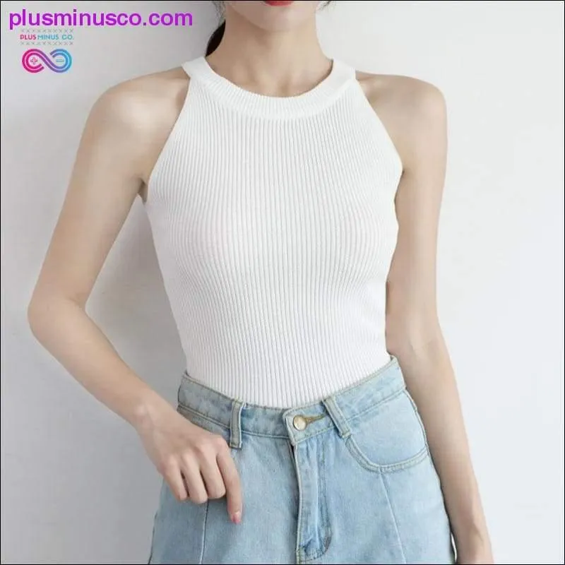 HELIAR Tops Women Crop Tops Off Shoulder Stretchy Knitted