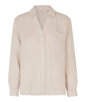Isela Button-Up Linen Shirt