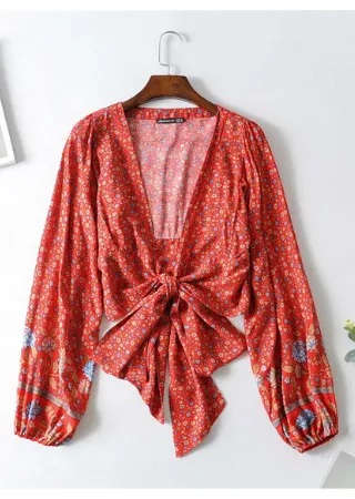 Lennox Crop Top - Red