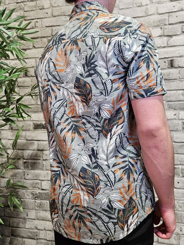 Linen Print Shirt