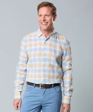 Long-Sleeve Linen Sport Shirt