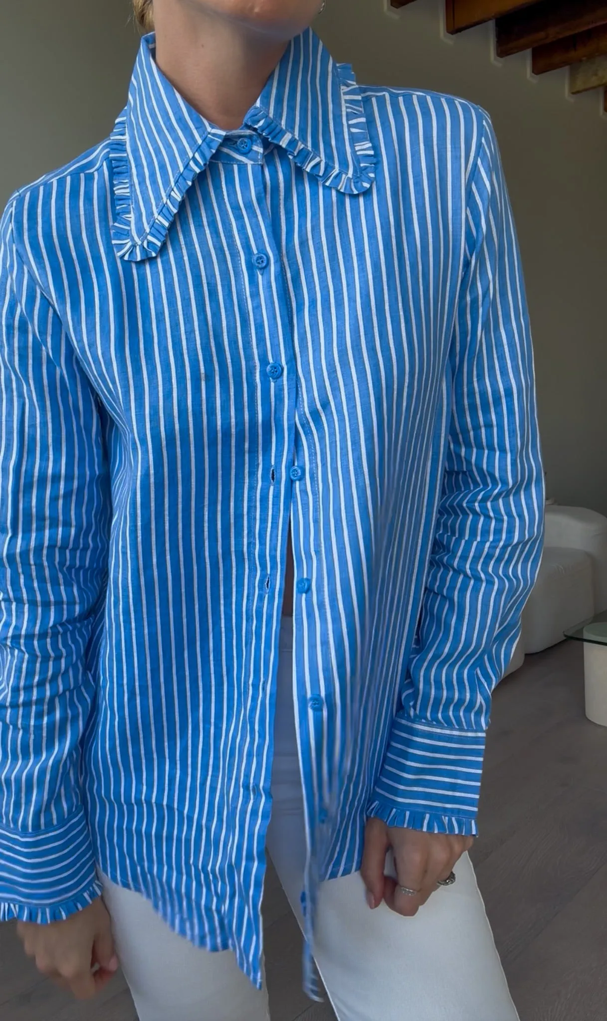 Millie Shirt - Printed linen