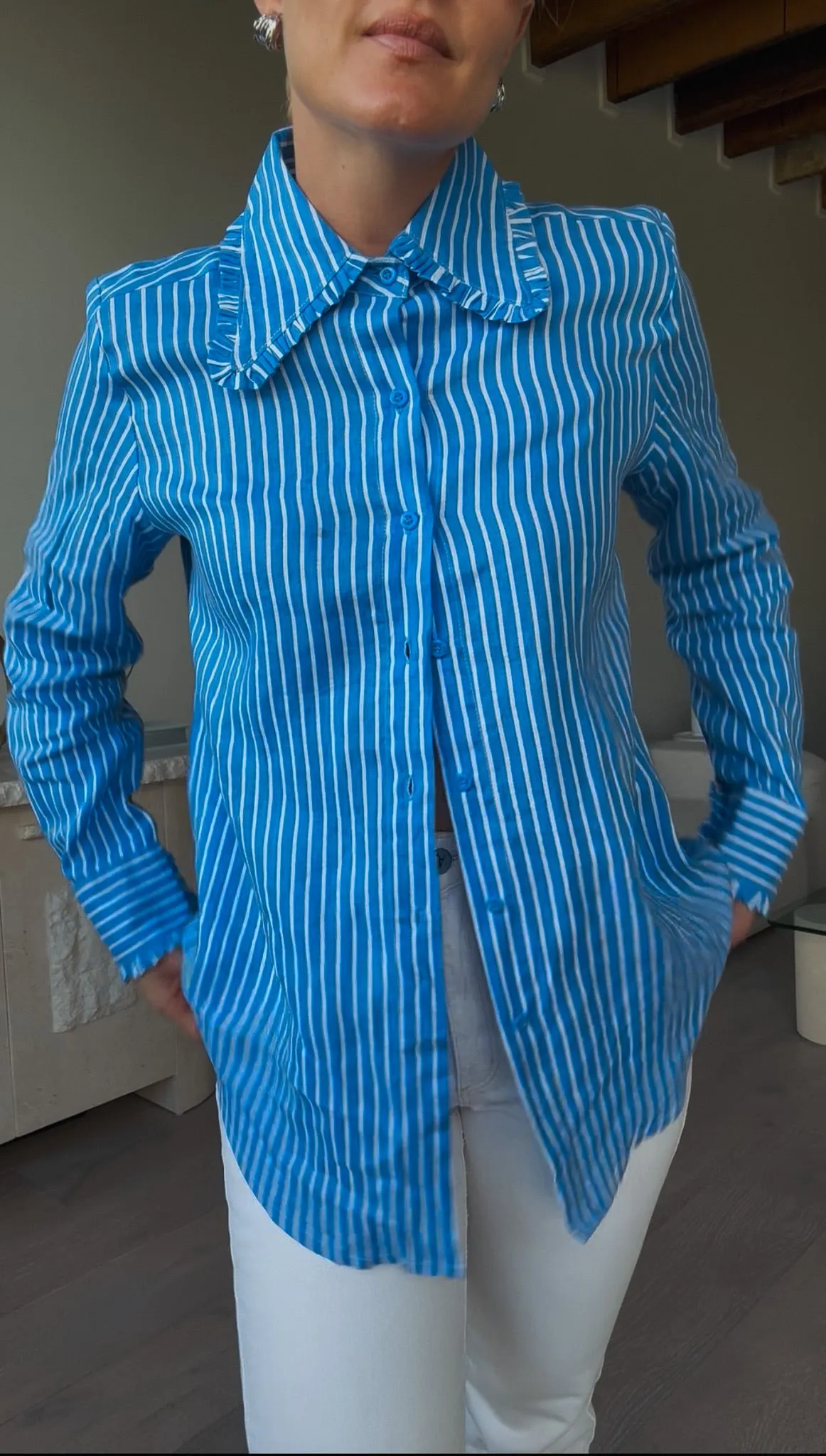 Millie Shirt - Printed linen
