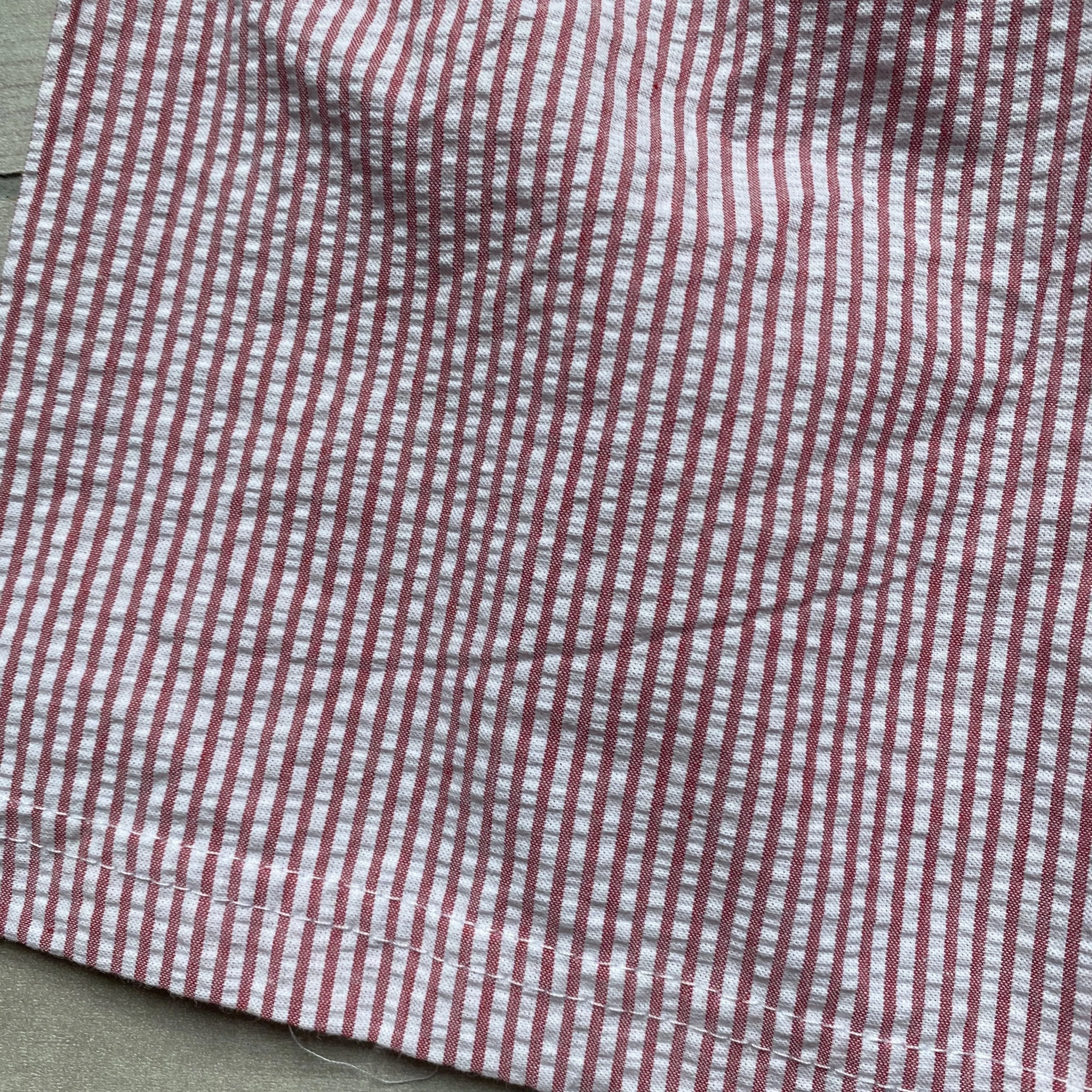 NEW Boutique Red Striped Seersucker Shorts
