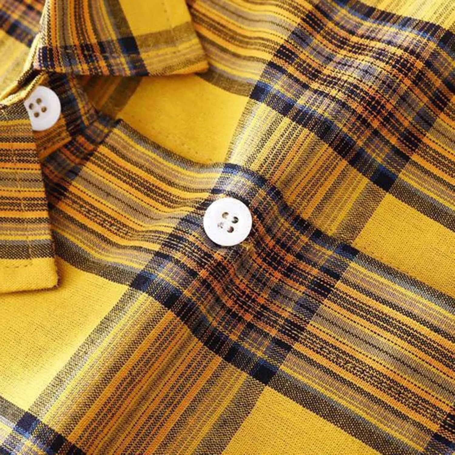 Plaid Long Shirts for Women 2025 Fashion Oversized Long Sleeve Button Up Collared Blouse Summer Casual Beach Cover Up