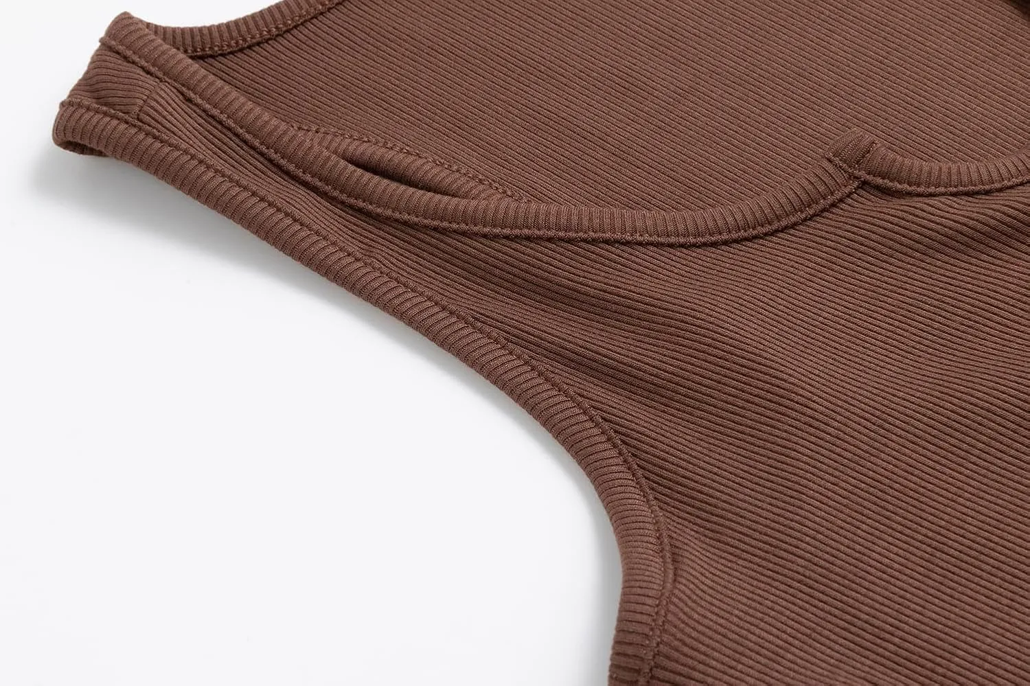 Summer Tank Top for Women 2025 Womens Tank Tops Sleeveless Top Basics Camisole Cute Yoga Gym Shirts