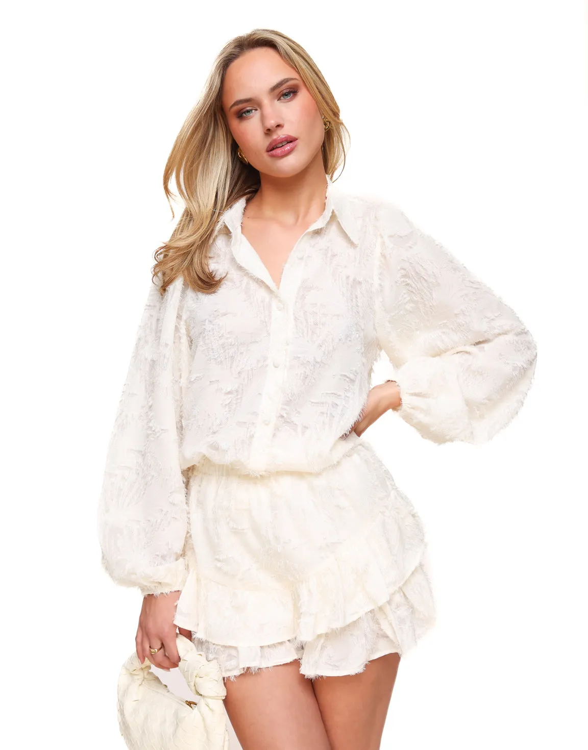 Witte Ruffel - Set